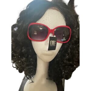DE Designer Eyewear sunglasses w/400 UV protection.Women Red stylish sunglasses